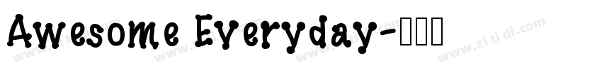 Awesome Everyday字体转换
